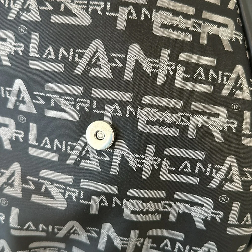 Lancaster Paris Black Logo Backpack Bag